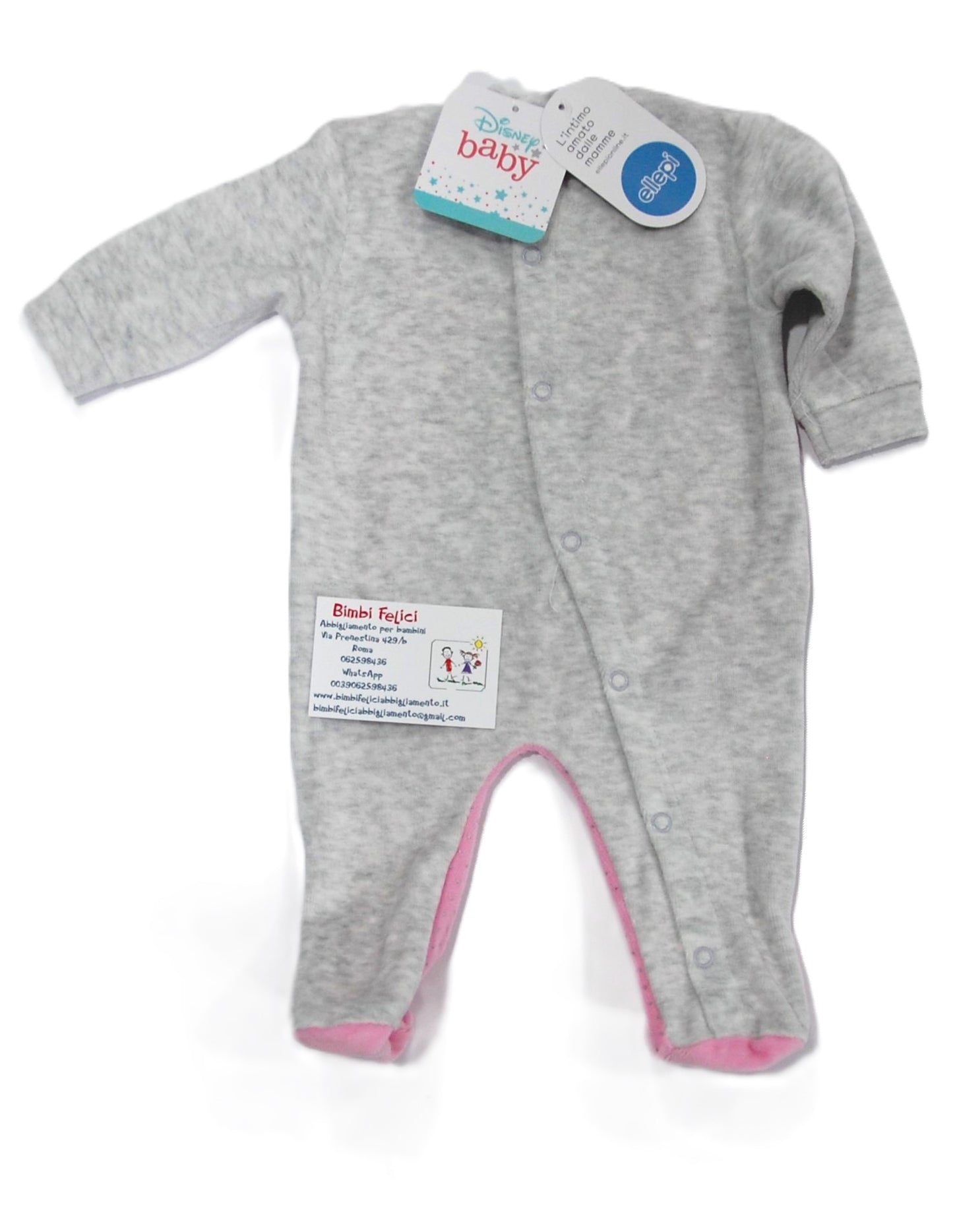 Tutina in ciniglia neonata Minnie