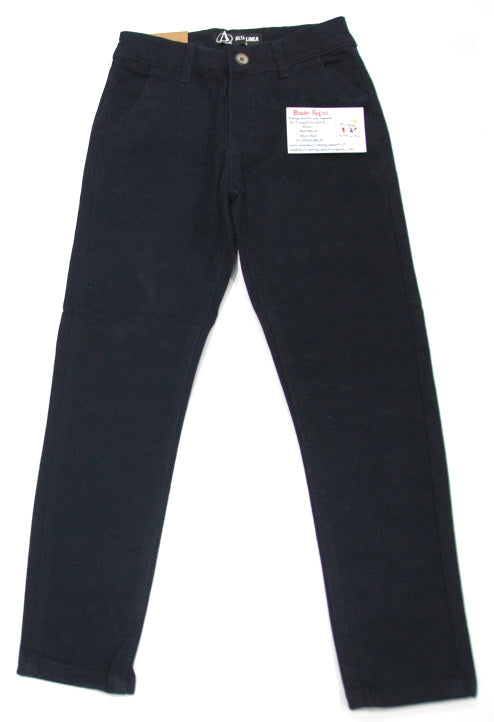 Pantaloni per la divisa scolastica blu slim fit.